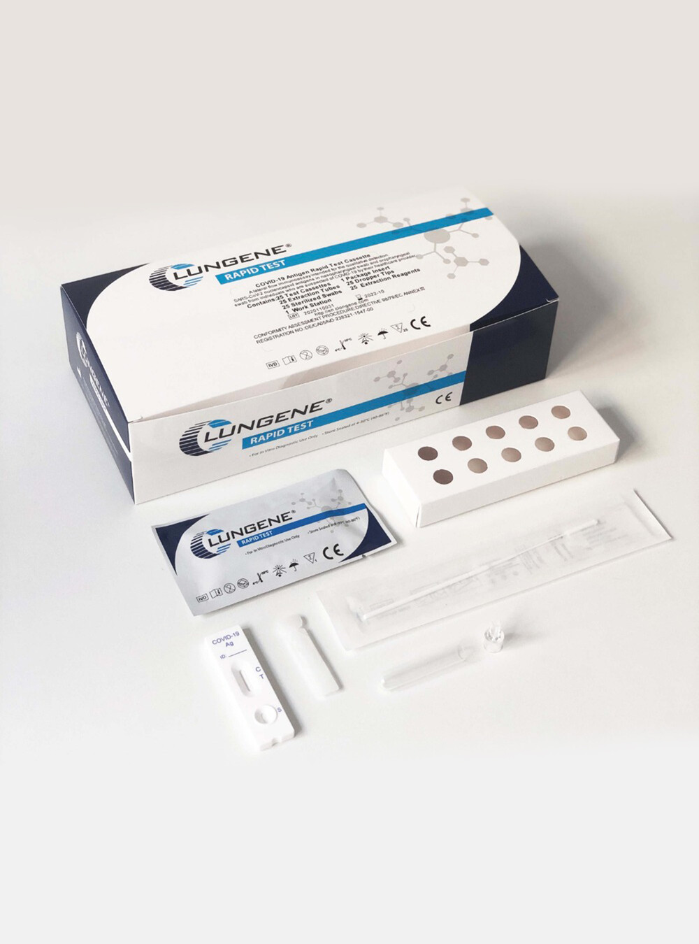 Clungene 25 kit test antigenici rapidi COVID19-Per uso Professionale
