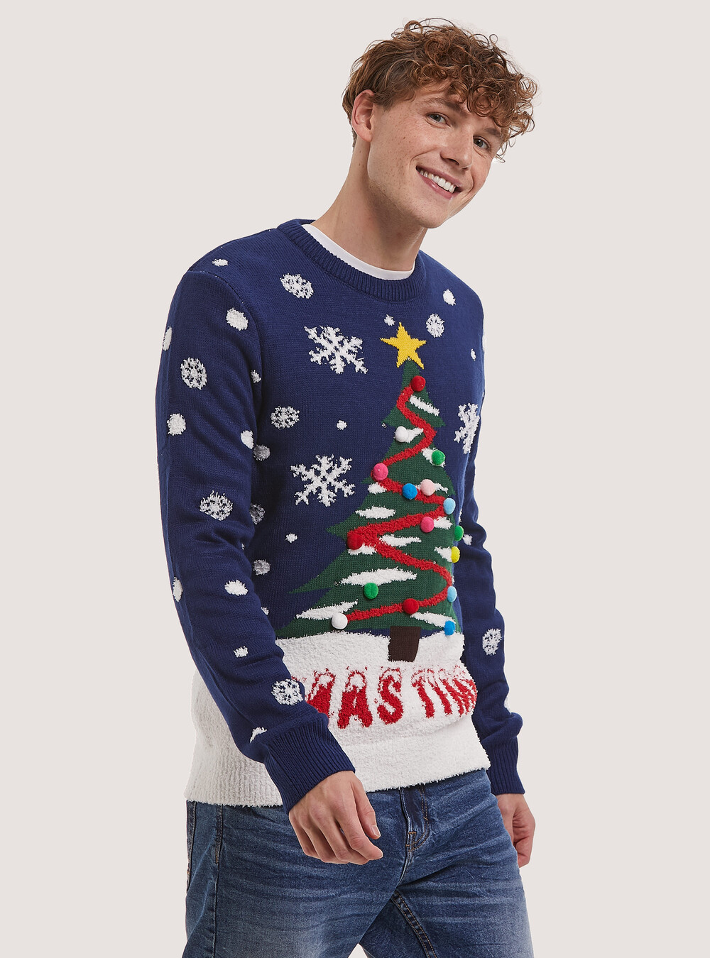 Pullover Christmas Family Collection con luci
