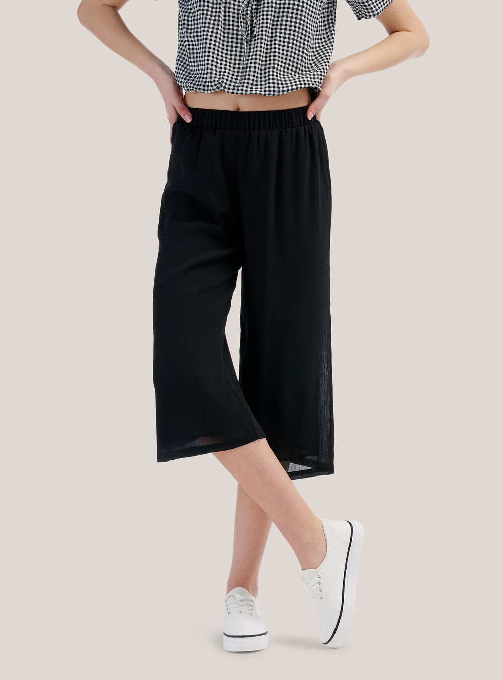 Wide leg culottes trousers comfort fit | Alcott | Culotte Uomo